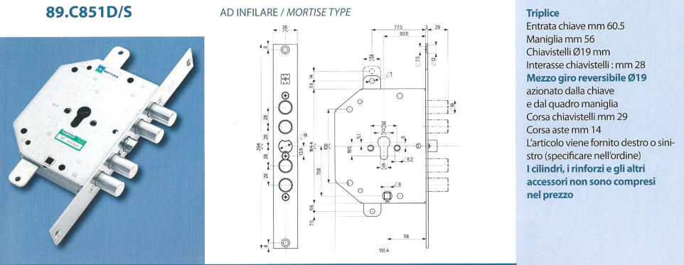 Defender magnetico regolabile Mottura DF471